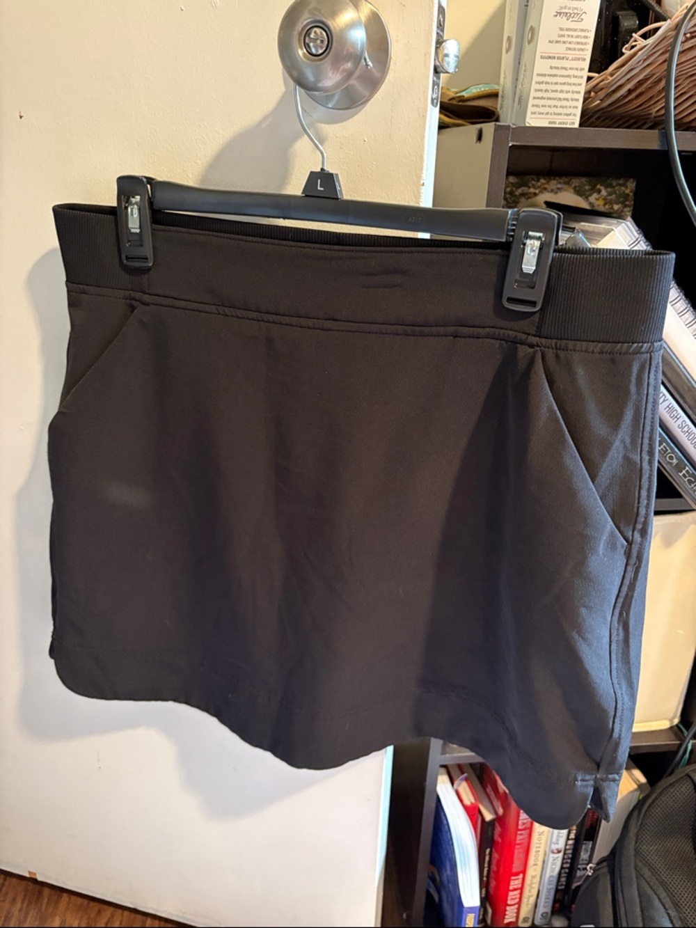 Black Active Mini Skirt with Pockets